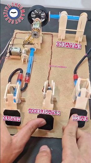 Car Clutch, Braking & Accelerator with Dynamo | Full Mechanical Demo Experiment #experiment #diy