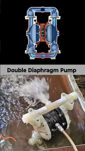 Air Operated Double Diaphragm pump working principle (AODD) Pump work #automobile #engineering #air