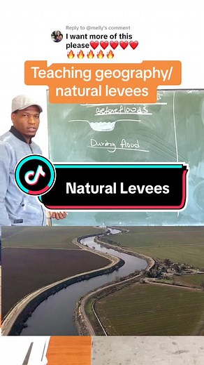 Replying to @@melly #generalgeography #geomorphology #fyp #levees the formation of natural levees