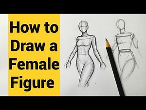 How to draw a Female Figure Drawing step by step for beginners Basic Figure Drawing Shapes lesson