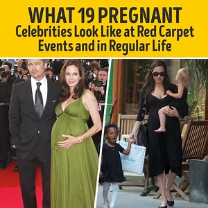 What 19 pregnant celebrities look like at red carpet events and in real life | Bright Side