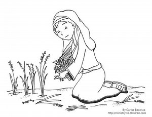 Ruth Coloring Page (free Bible printable)