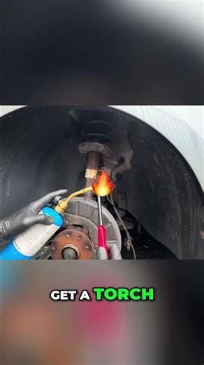 rusted bolt removal trick using a torch