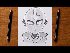 Easy Drawing for Anime Characters | Aang Drawing Step by Step