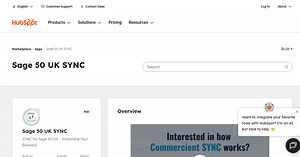 Sage 50 UK SYNC - ERP and Connector App for HubSpot | Commercient