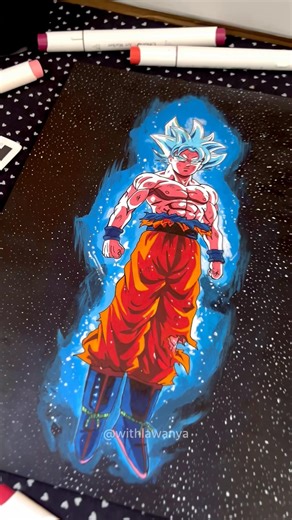 Goku drawing #dragonballz #goku #anime #art #youtubeshorts