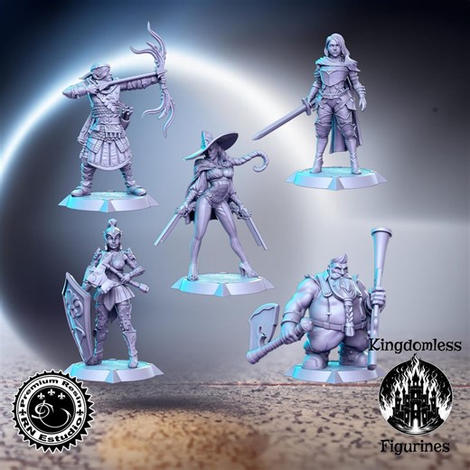 Western RPG Miniatures, Full Set, RN Estudio, D&D, Resin Model Kit - Etsy