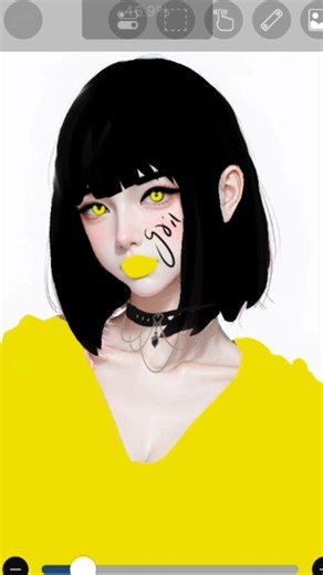 Satisfying Anime Hair Coloring! 🎨✨#animeart #haircolor #trending #viralshort #hyuga #animelove