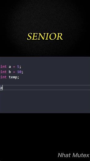 Swap value two variables #programming #education
