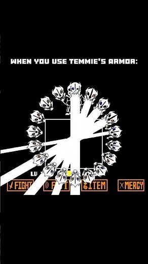 Undertale Sans but you use Temmie's armor #undertale #undertaleanimation