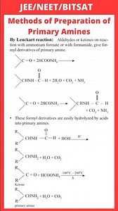 By Leuckart reaction | preparation of primary amines | JEE | NEET | BITSAT