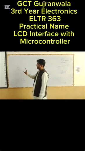 Eltr-363 Interface lcd with Microcontroller | Govt. College of Technology Gujranwala-Official | Facebook