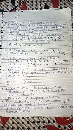 aims and objectives of secondary education b.ed 1sem