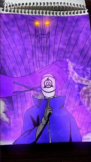 Drawing obito uchiha with susanoo || #animedrawing #naruto #itachi #madara #anime #shorts