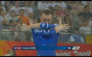 【2008年北京奥运会女子体操资格赛】Imogen Cairns 凯恩斯自由操表现
