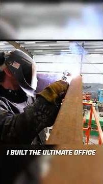 Welding a 25 foot plate for my Sci Fi Office!