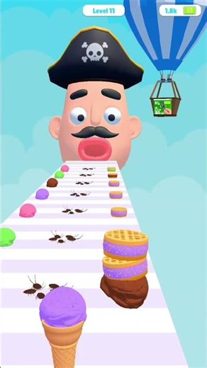 Stacky Ice Cream Runner Level 11 Gameplay Walkthrough (Android/iOS) #shorts