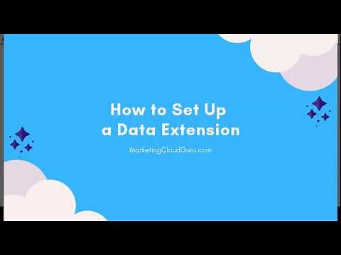 How to Create a Data Extension - Salesforce Marketing Cloud Demo