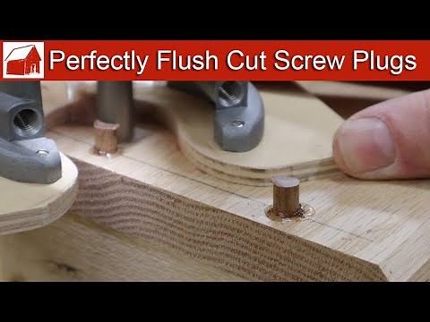 Use a Router to Perfectly Flush Cut Wooden Plugs