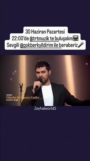 Gökberk Yildirim singing show coming tonight😍❤️🎵 Gokberk Yildirim #gökberkyıldırım #zeyhal #gökcem