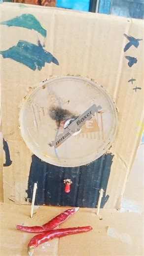 new project and red chilli cutting machine DC motor #experiment