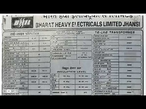 Transformer Name Plate Details || IS 2026 (Part-1) || IEC 60076 (Part-1) || Explanation with Example