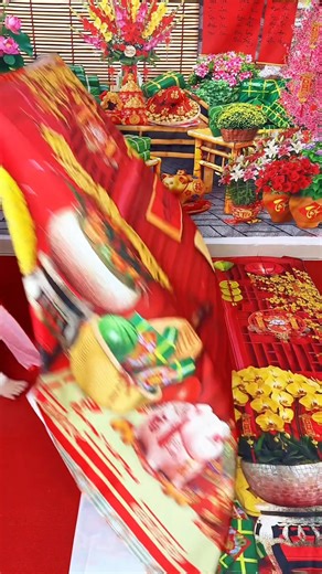 Trang trí tết đơn giản dễ dàng | Phông nền trang trí tết - Decor Tết