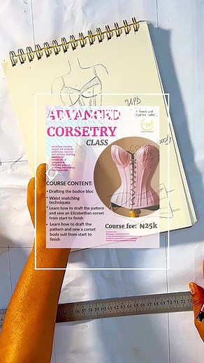 CORSET SUIT 🌹 #universityofpatterndrafting #patterndrafting #sewingpatterns #howtosew #patternmakerinlagos #sewing #sewsewsew