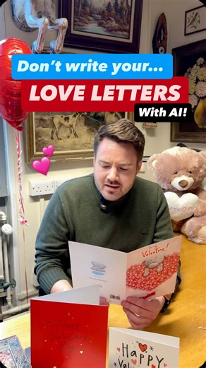 The University of Kent | We're going to hold your hand when we tell you this... step away from ChatGPT if you're writing your Valentine's Day card 💞 Research... | Instagram