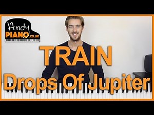 TRAIN - DROPS OF JUPITER PIANO LESSON TUTORIAL - Beginner piano songs