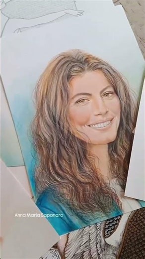 L’anima si spoglia, la bellezza danza. Ritratti unici, realizzati interamente a mano #shorts