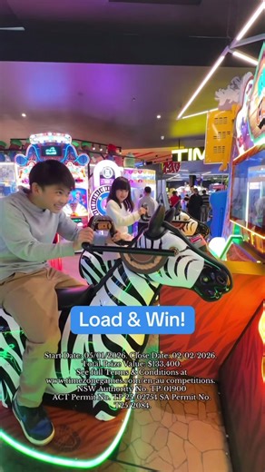 Unlock epic prizes with Load & Win! Over $100K in game credit & 2 million Powertickets up for grabs! 500 prizes to be won EVERY DAY! 🏆 Start Date: 05/01/2026. Close Date: 02/02/2026. Prize Draws: From 07/01/2026 - 04/02/2026. Total Prize Value: $133,400. Entry open to AUS residents who make a qualifying purchase. Entrants under the age of 18 must have parental/guardian permission to enter. NSW Authority No. TP/01900 ACT Permit No. TP 25/02754 SA Permit No. T25/2084. Your entry confirms acceptan