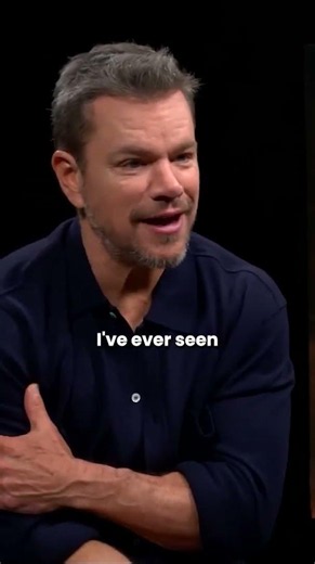 Matt Damon credit his female stunt double for his giant biceps in THE ODYSSEY