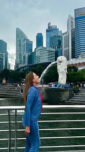12K views · 551 reactions | El Merlion es un animal mítico con cabeza de león y cuerpo de pez que representa a SINGAPUR  Todos los turistas tratan de lograr la foto donde cae el agua en su boca ¿Qué tal quedó mi foto !? 藍 Gracias @layifg y @nannevolio | Marisol Soto | Facebook