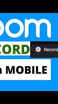 How to RECORD ZOOM Automatically (from Mobile!)