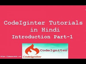 php Codeigniter in Hindi Part 1