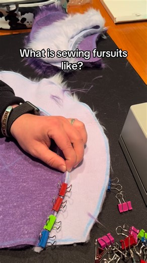 Kit on Instagram: "This is probably way funnier in my head than in reality 😅 but seriously, drop what you want more tips on in the comments! • • • #fursuitmaker #furryfandom #fursuitmaking #fursuit #fursuitcommissions #fursuiter"