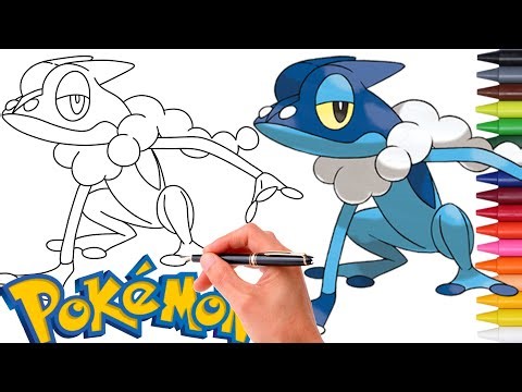 Como Desenhar o POKÉMON FROGADIER #657 | Geração 6