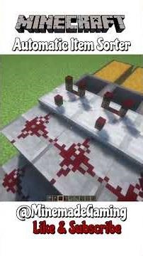 Never Lose Items Again! 🔥 Minecraft Sorter