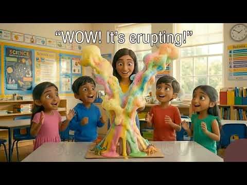 😍 The Most Satisfying Volcano Experiment Ever! | Kids Science Fun | Mini Volcano Eruption