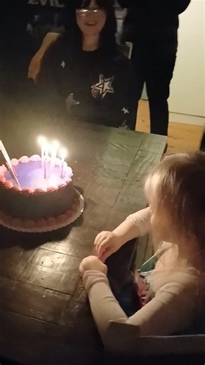 Aside from my cracking voice crooning, we had a Happy Birthday with our 5 year old Reagan Murphy! As always, Matty Williams and Aleah Williams along with Sky, Tom and Dawn Johnson Kanzler , partied with this old Grammie in the coziness of their home! ❤️ OH, I ca n t forget Lottie either! She stood vigilant to ensure ALL crumbs were snurfed up! 😆 | Nancy Tiemann