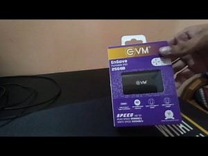 My New EVM EnSave External SSD 256GB Unboxing