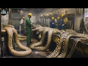 Inside the PYTHON SKIN Factory - Hơ GIANT Snakes Become @10.000 Handbags ( Full Process)