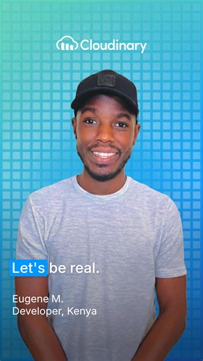"Media management is a headache for most developers." It's a universal pain point: custom scripts, patched-together pipelines, and wasted hours on endless resizing. We're excited to spotlight Eugene Musebe, a software developer from Nairobi, Kenya, as part of our 3 Million Developers celebration. Hear why he loves building with Cloudinary and how it helps him stay focused on what matters most: building great products. | Cloudinary