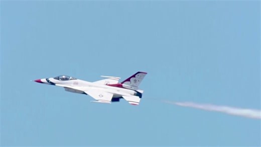 Thunderbirds arrive ahead of the FourLeaf Air Show at Jones Beach