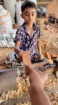 created a beautiful wooden design in a very short time. #shortsfeed #woodscraft