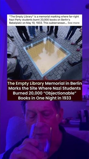 The Empty Library Memorial in Berlin Marks The Site Where Students Burned 20,000 Books in 1 Night.