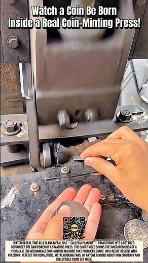 Watch a Coin Be Born: Inside a Real Coin-Minting Press!