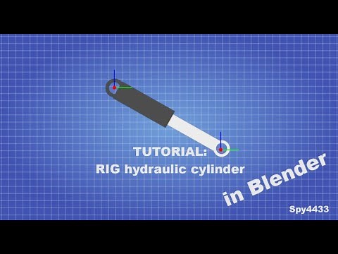 Blender Tutorial: Rigging hydraulic cylinder