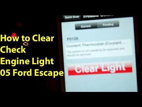 How to Clear Check Engine Light Ford Escape (05)
